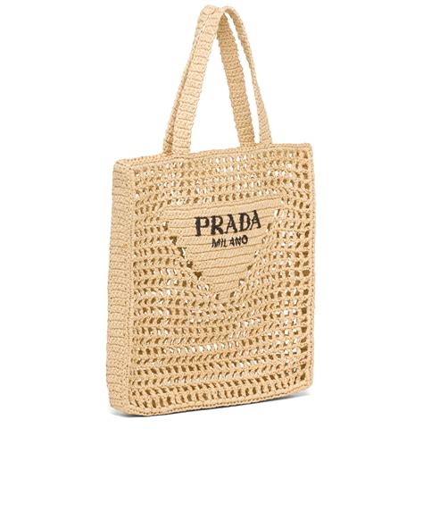 prada basket tote|prada raffia tote bag.